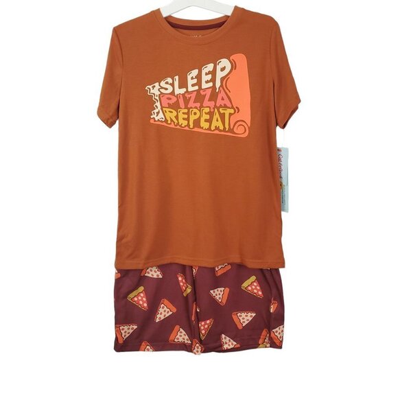 Cat & Jack Pizza Pj's Two Piece Pajama Set - Picture 1 of 7